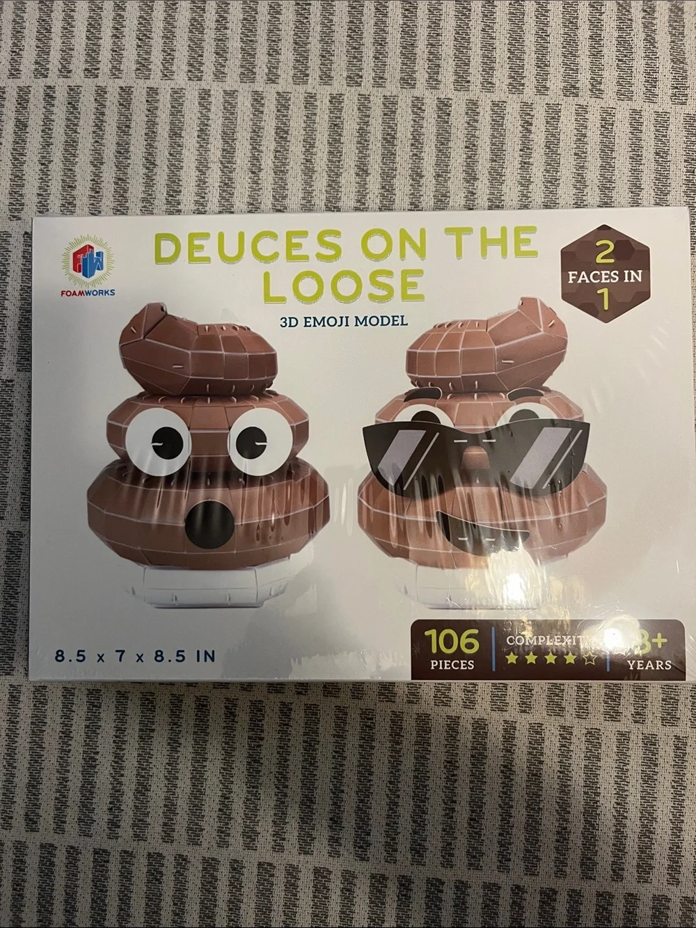 Deuces On The Loose 3D Emoji Model - Brown